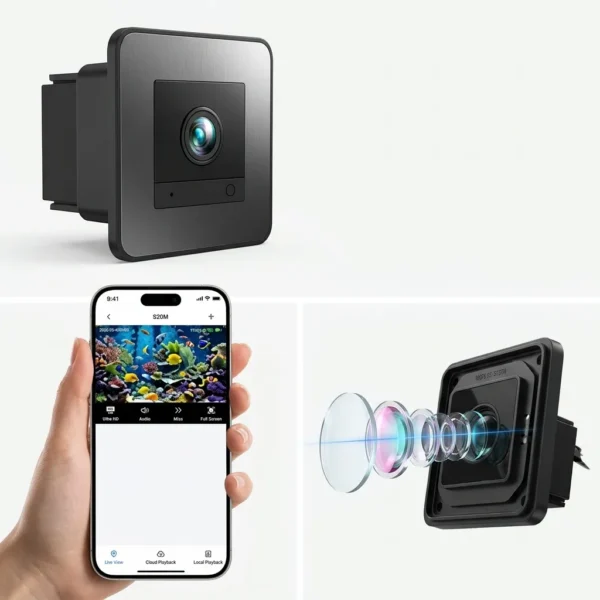 3MP Rechargeable Mini WiFi Camera - Black(3MP MINI-WIFI) - 1