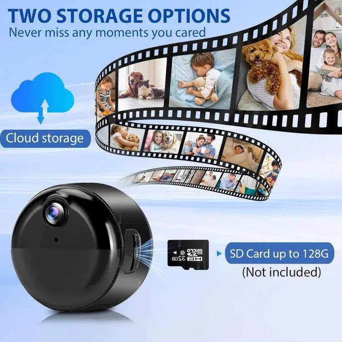 3MP Rechargeable Mini WiFi Camera - Black - 6