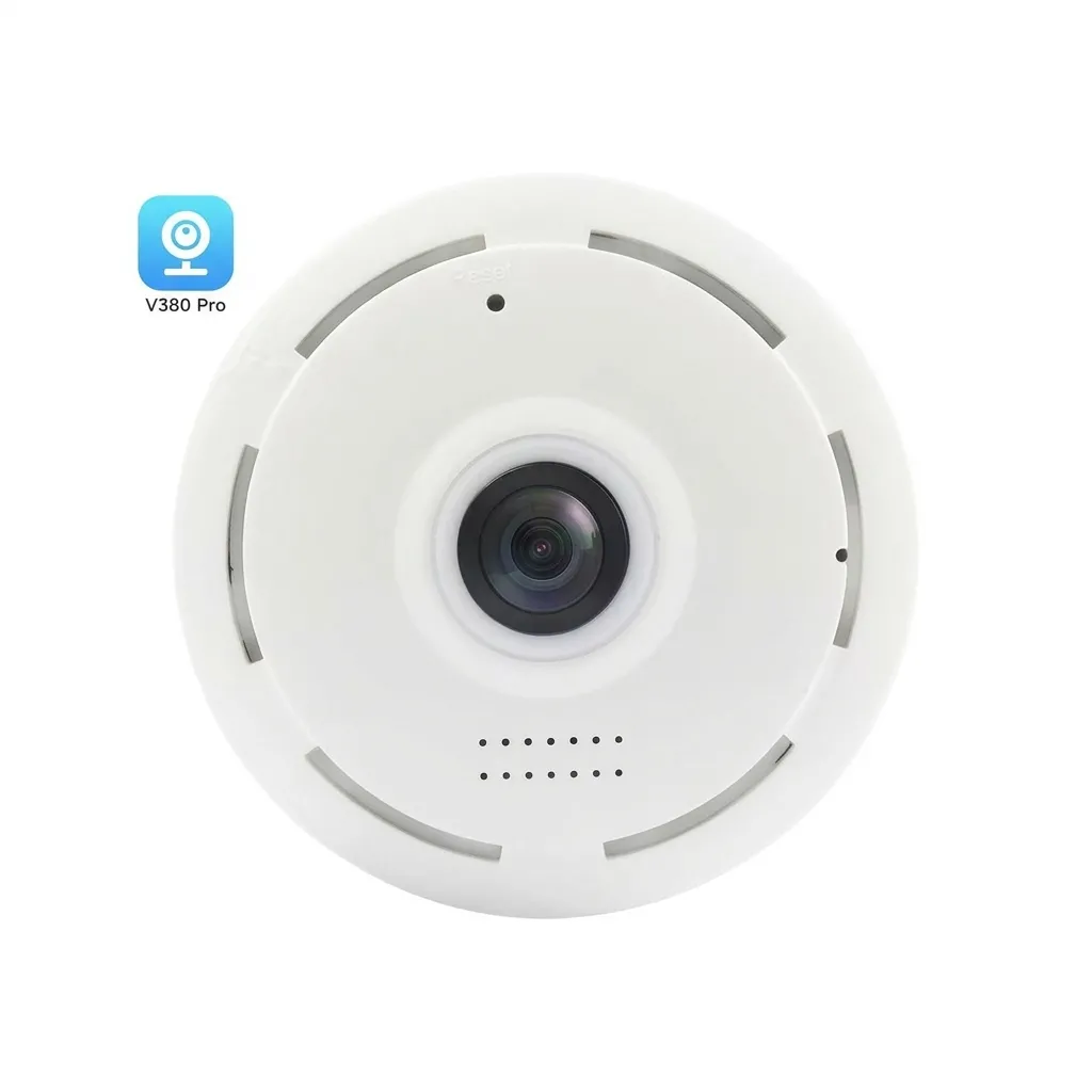 Ceiling Mount Panoramic Fisheye CCTV WiFi Smart Camera - White - 4