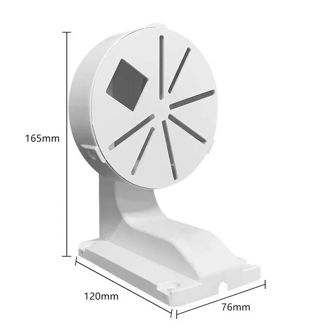 Dome CCTV Camera Bracket Waterproof Wall Mount Junction Box - White - 3