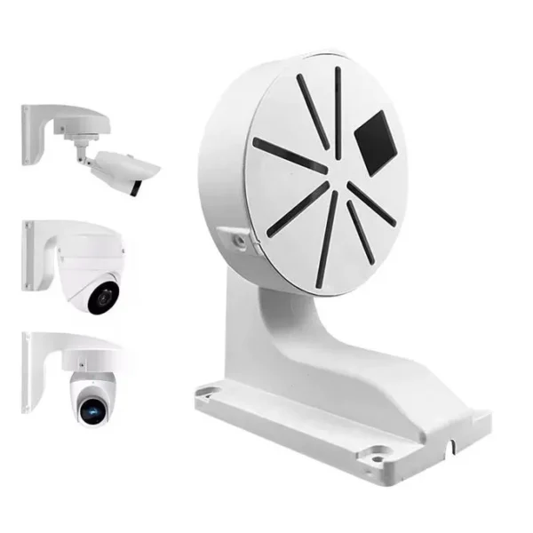 Dome CCTV Camera Bracket Waterproof Wall Mount Junction Box - White - 1