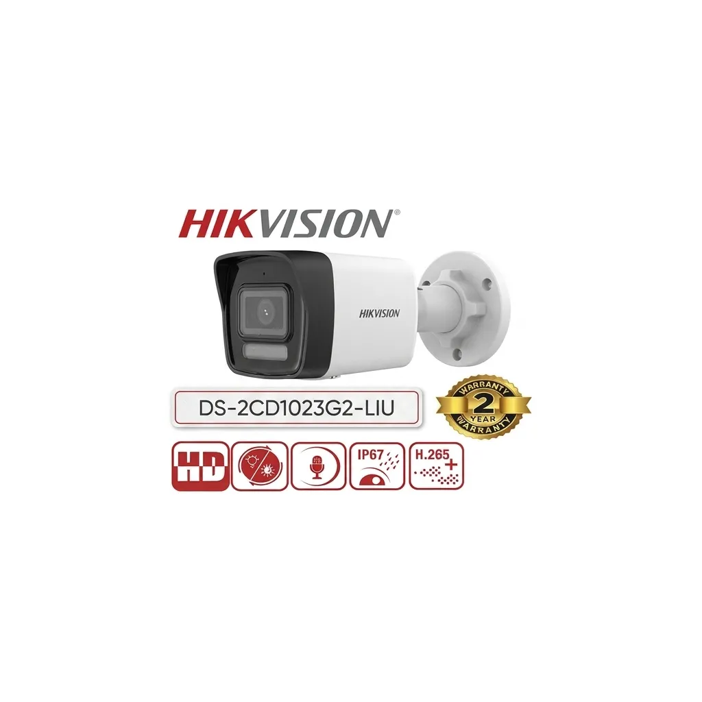 Hikvision 2MP Smart Hybrid Light ColorVu Indoor Camera White - 2