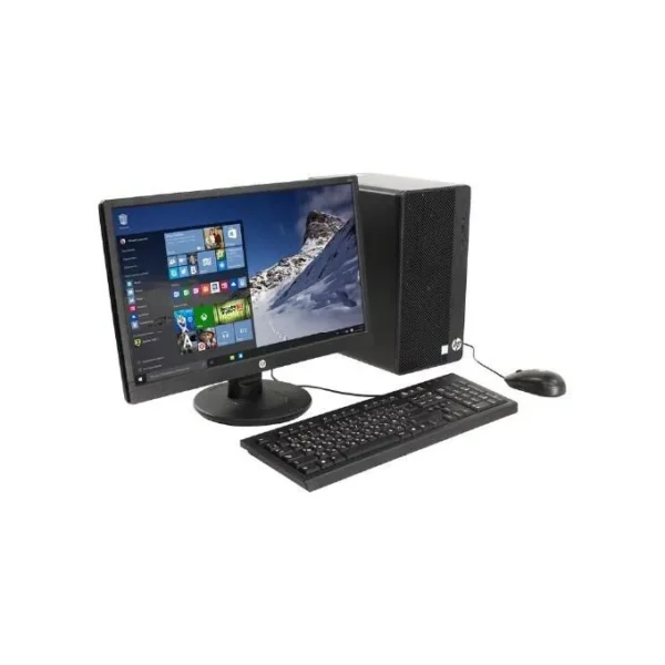 Hp Desktop Intel Core i3 With 19 Inches Monitor Display Speed- 10th Generation - 1