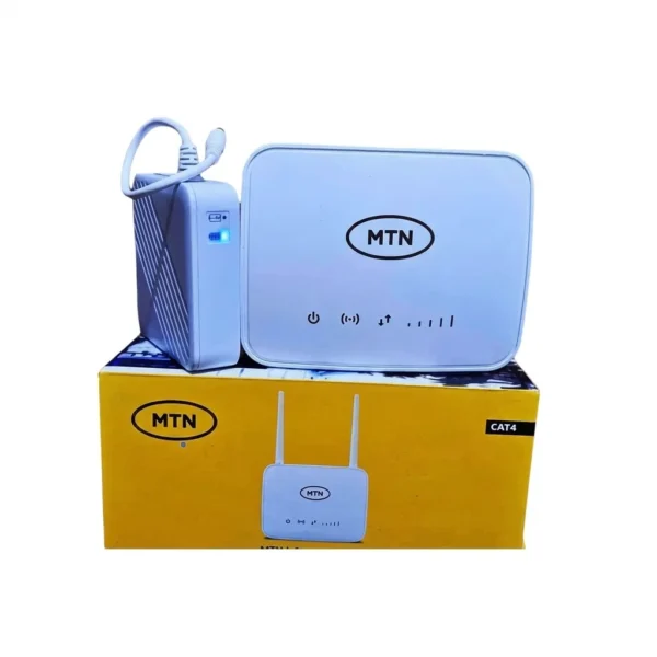MTN UNIVERSAL BROADBAND 4G ROUTER + BACKUP BATTERY – WHITE - 1