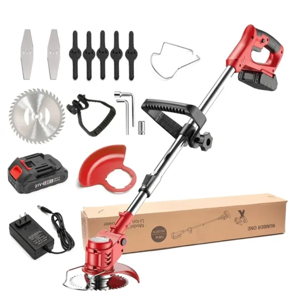 Weed Eater Cordless Brush Cutter Lithium Battery Mower. - 1