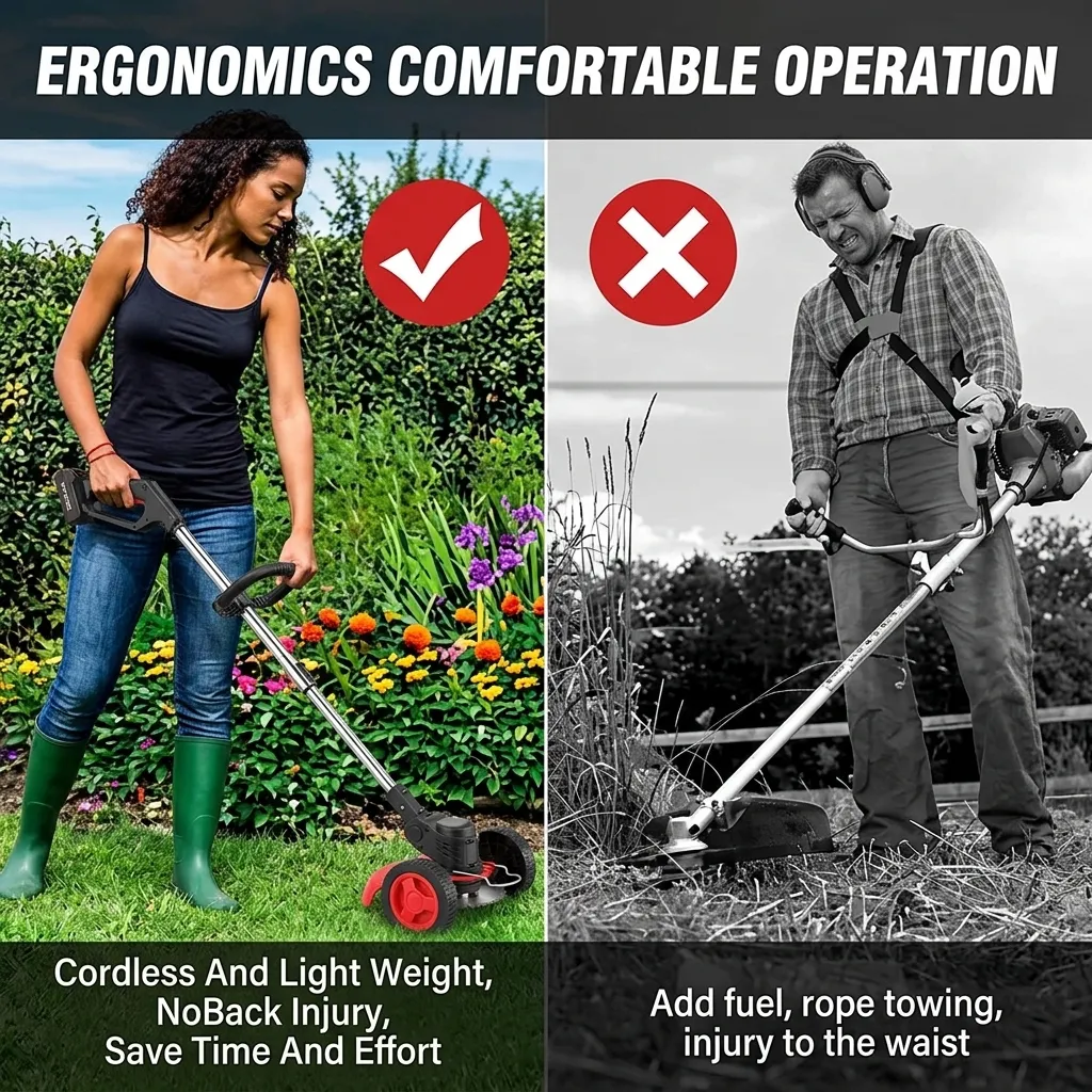Weed Eater Cordless Brush Cutter Lithium Battery Mower. - 4