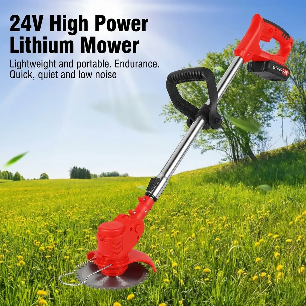Weed Eater Cordless Brush Cutter Lithium Battery Mower. - 5