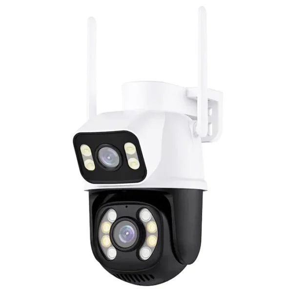 6MP Outdoor WiFi Network Camera - White/ Black - 1