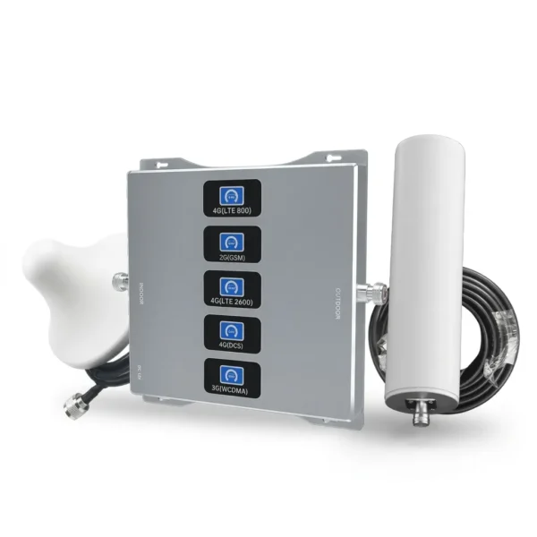 5-Band Mobile Network Signal Repeater/Booster - Grey - 1